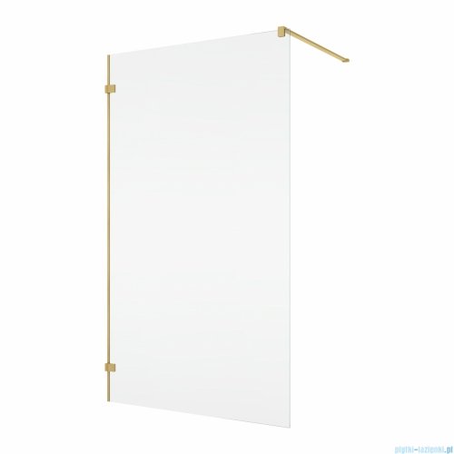 Ronal ANNEA ANTW1 Ścianka wolnostojąca Walk-in 75x200 cm z uchwytem kątowym złoto szczotkowane ANTW107501307
