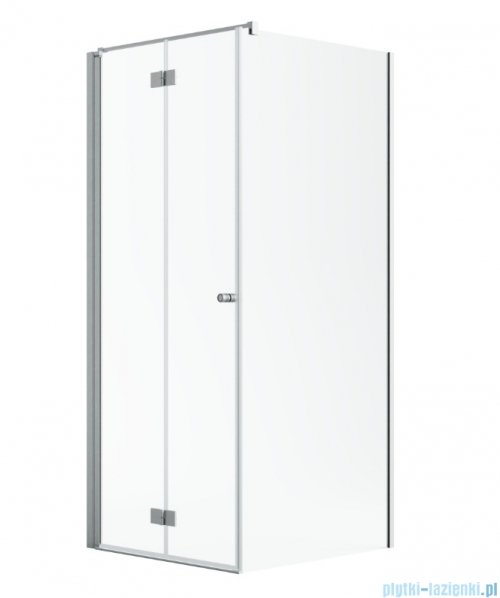Radaway Nes Kdj B Brushed Nickel kabina 80x80cm lewa szczotkowany nikiel 10025080-91-01L/10039080-01-01