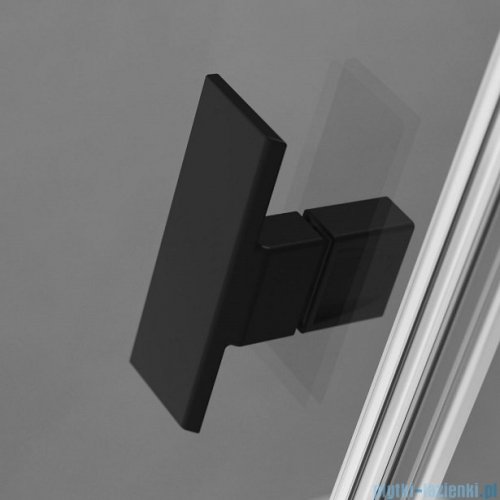 Radaway Nes Black DWD+S kabina 120x80cm czarny mat/szkło przejrzyste 10034120-54-01/10040080-54-01