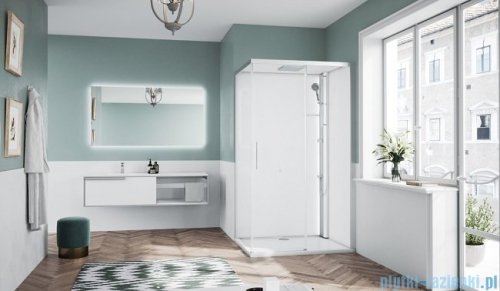 Novellini Glax 1 2.0 kabina standard 120x80 prawa srebrna G212P129DTFL-1BB