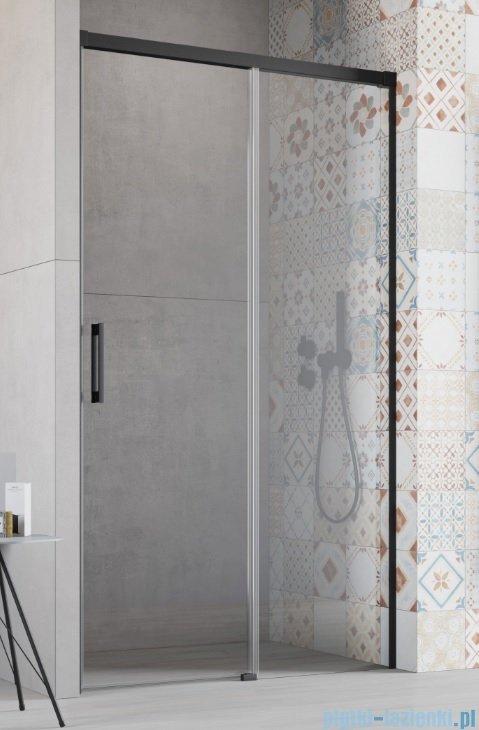 Radaway Idea Black Dwj drzwi wnękowe 110cm prawe szkło przejrzyste ShowerGuard