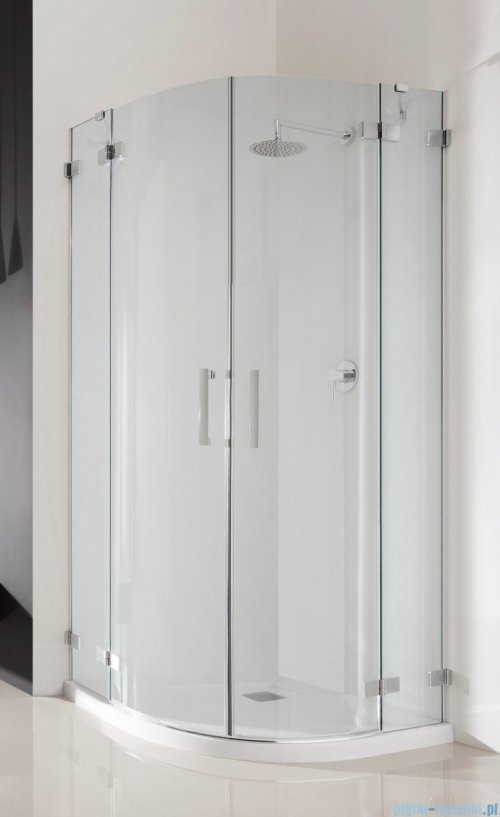 Radaway Euphoria PDD Kabina prysznicowa 80x80 szkło przejrzyste + brodzik Delos A + syfon