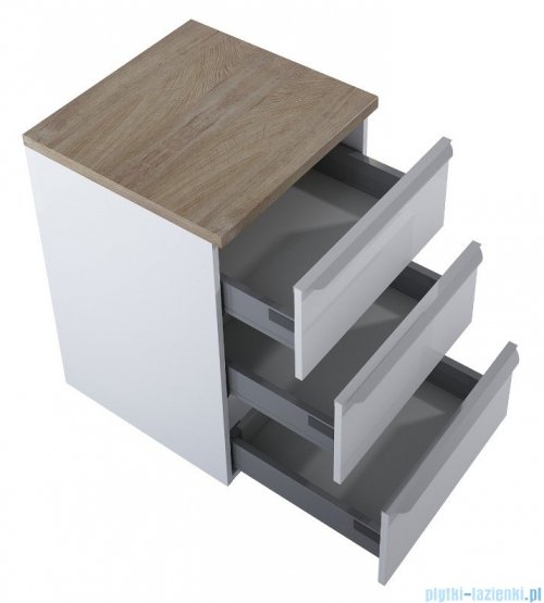 Elita Lofty komoda 50x69x48 biały połysk 167030
