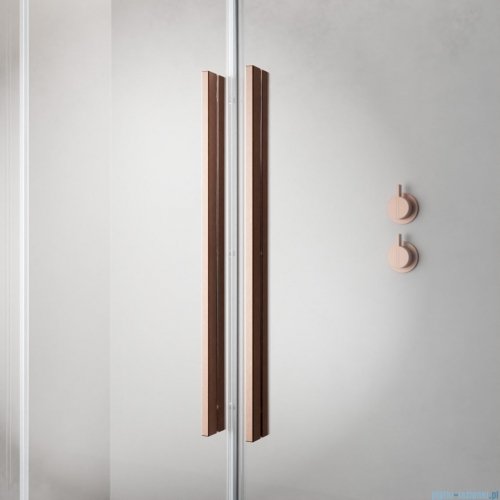 Radaway Furo Brushed Copper DWD drzwi prysznicowe 140cm szczotkowana miedź 10108388-93-01/10111342-01-01