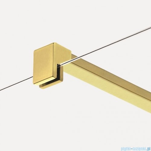 New Trendy Nesta Gold Brushed kabina Walk-In 140x200 cm złoto szczotkowane K-1745