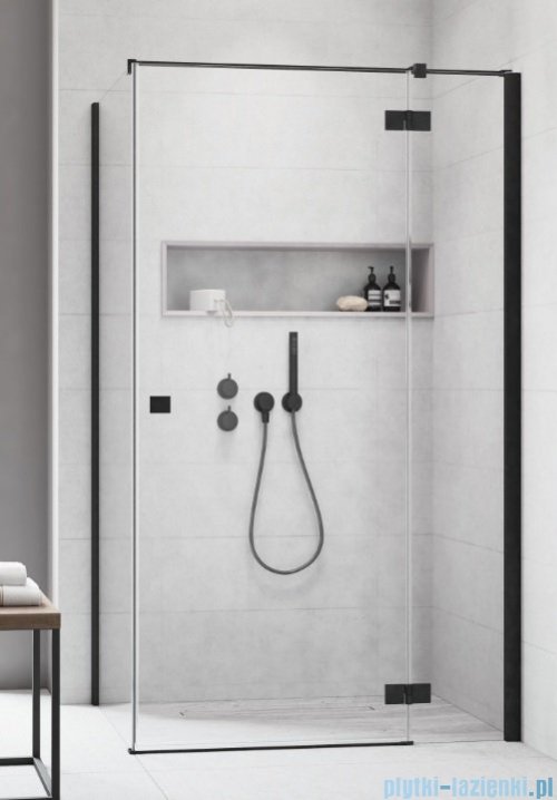 Radaway Essenza New Black Kdj kabina 80x100cm prawa szkło przejrzyste UltraClear
