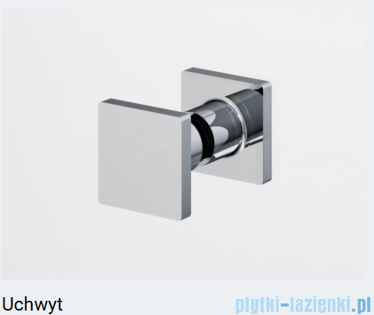 Ronal ANNEA AN13 Drzwi jednoczęściowe ze ścianką stałą w linii 90x200cm lewe miedź szczotkowana AN13G09002707