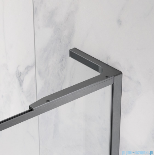 Radaway Modo F SL Brushed Gunmetal II kabina Walk-in 70x201,6cm prawa Szczotkowany Grafit szkło przejrzyste 10419074-92-01R