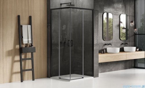 New Trendy Prime Black kabina kwadratowa 100x100x200 cm przejrzyste D-0316A/D-0317A