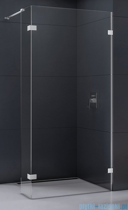 New Trendy Eventa kabina walk-in 150x200 cm jednoelementowa z dodatkową ścianką przejrzyste EXK-4637
