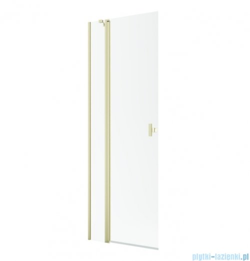 Radaway Nes KDD II Brushed Light Gold kabina walk-in 100cm lewa szczotkowane jasne złoto szkło przejrzyste 10031100-98-01L