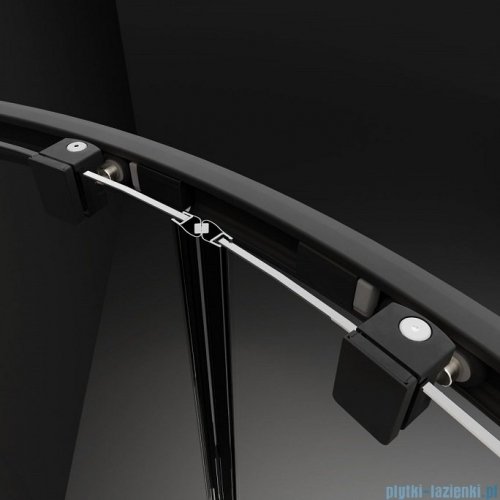 Radaway Premium Pro Black Dwj drzwi 120cm prawe czarny mat/szkło przejrzyste 1014120-54-01R
