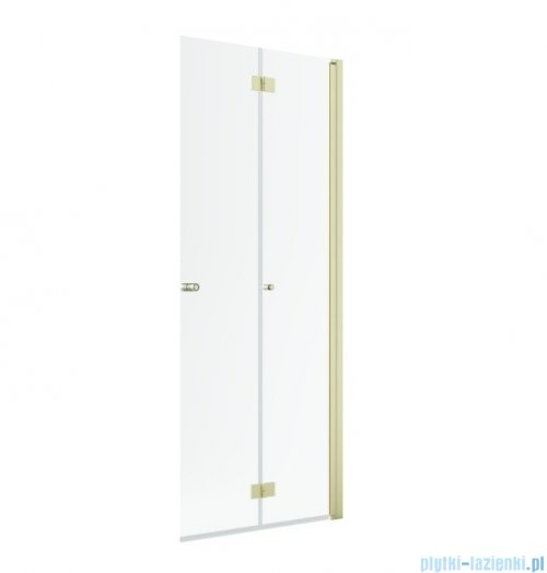 Radaway Nes 6 KDD B Brushed Light Gold kabina walk-in 100cm prawa szczotkowane jasne złoto szkło przejrzyste 10024100-98-01R