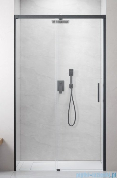 Radaway Idea DWJ Brushed GunMetal drzwi wnękowe 115cm lewe szczotkowany grafit 387022-92-01L