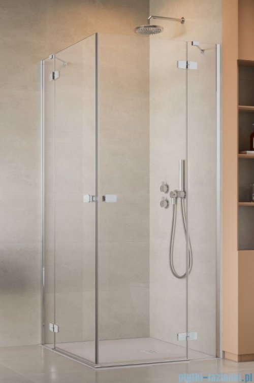 Radaway Fuenta Kdd kabina 80x100cm chrom połysk szkło przejrzyste 1384061-01-01L/1384062-01-01R