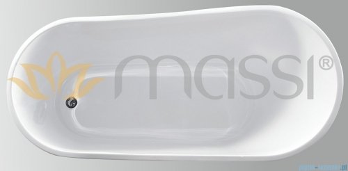 Massi Bellis 150 wanna wolnostojąca 150x70cm biała + syfon MSWA-6522150