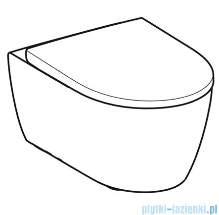 Geberit iCon Zestaw miski wiszącej Rimfree z deską wolnoopadającą 501.663.JT.1