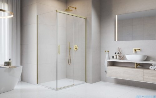 Radaway Idea 8 Kdj Brushed Gold kabina 160x110cm prawa szczotkowane złoto 10340820-99-01R/10350753-01-01/10360110-01-01L