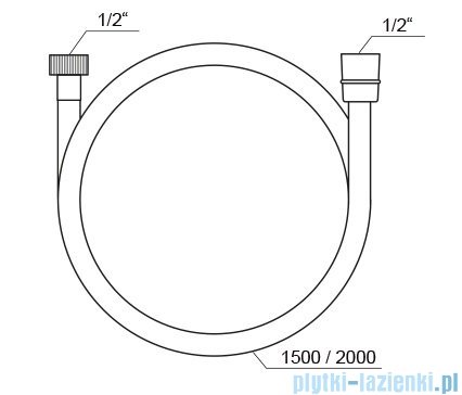 Ravak SatinFlex wąż prysznicowy 150cm X07P176