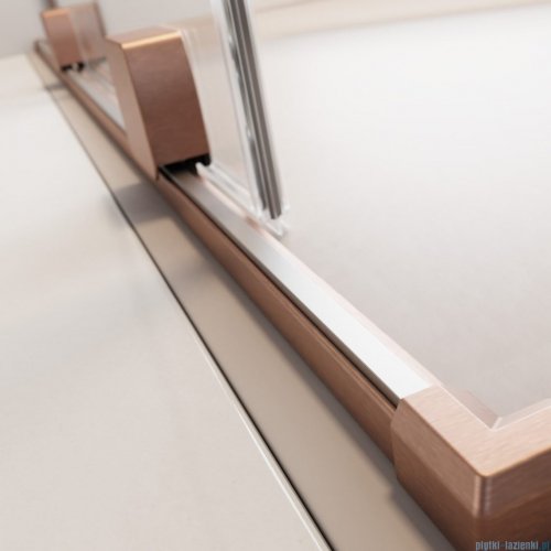 Radaway Furo  Brushed Copper DWD drzwi prysznicowe 160cm szczotkowana miedź 10108438-93-01/10111392-01-01