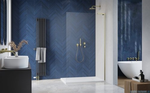 Radaway Modo SL II Brushed Gold kabina Walk-in 110x200 prawa szczotkowane złoto 10319114-99-01R 