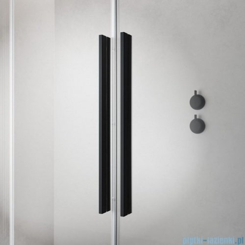 Radaway Furo Black DWJ drzwi prysznicowe 100cm lewe szkło przejrzyste 10107522-54-01L/10110480-01-01