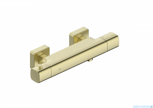 KFA MALAGA BRUSHED LIGHT GOLD bateria termostatyczna prysznicowa złoty szczotkowany 5756-010-31