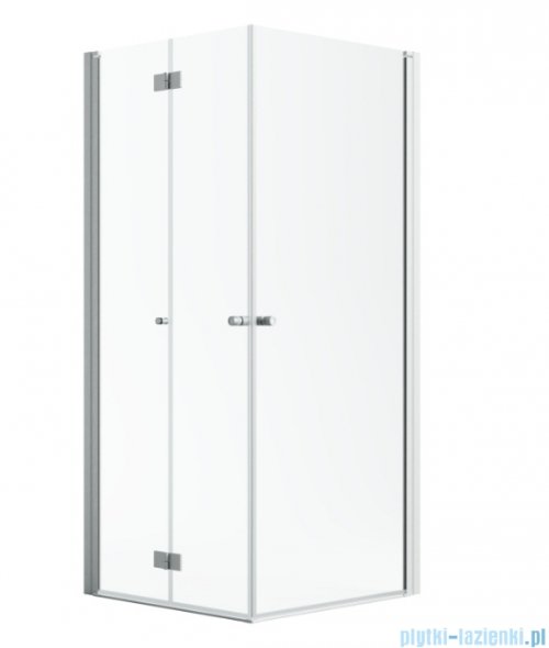 Radaway Nes Brushed Nickel KDD B / KDD I kabina 90x80cm lewa szczotkowany nikiel przejrzyste 10024090-91-01L/10015080-91-01R