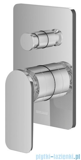Kohlman Wexpo zestaw prysznicowy z deszczownicą 35 cm chrom QW210WR35