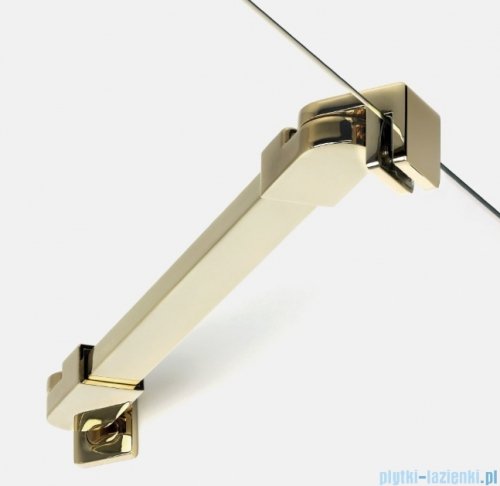 New Trendy New Soleo Light Gold 100x100x195 cm kabina złoty połysk/szkło przejrzyste K-1889