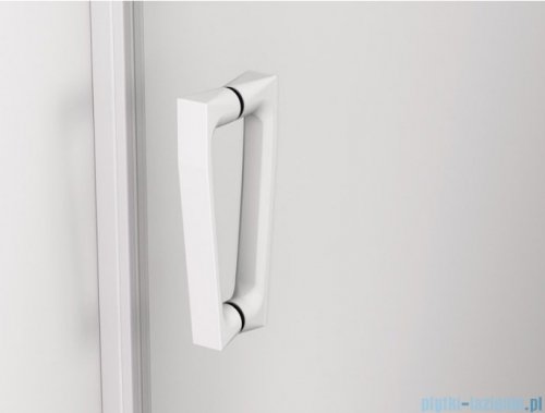 SanSwiss Cadura White Line drzwi wahadłowe 110cm jednoczęściowe prawe z polem stałym biały mat CA31CD1100907