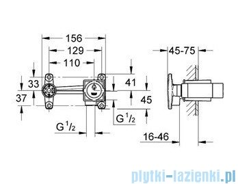 Grohe jednouchwytowe elementy do zabudowy podtynkowej DN 15 23200000