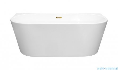 Besco Vica New wanna 170x80cm wolnostojąca przyścienna z przelewem szczelinowym slim syfon klik-klak chrom #WAS-170VN