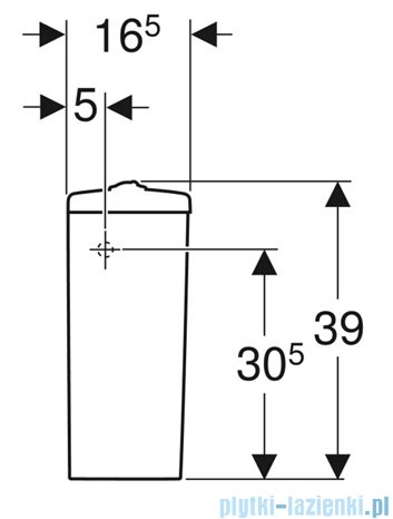 Geberit Selnova spłuczka WC biała 500269011