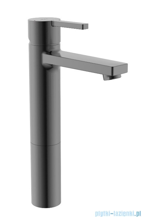 Roca Naia bateria umywalkowa sztorcowa wysoka Brushed Titanium Black EVERLUX-PVD A5A3B96NM0