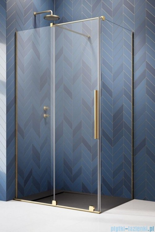 Radaway Furo Gold Kdj kabina 100x120cm lewa szkło przejrzyste 10104522-09-01L/10110480-01-01/10113120-01-01