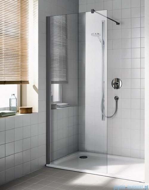 Vitalle NOLA ścianka Walk-In 90x200 cm czarna VNTWF090203PK