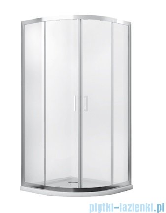 Besco Modern kabina półokrągła 90x90x185cm grafit MP-90-185-G