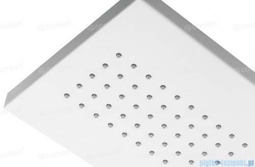 Corsan Alto panel prysznicowy z mieszaczem oraz oświetleniem LED Biały A-017MLEDBIAŁY