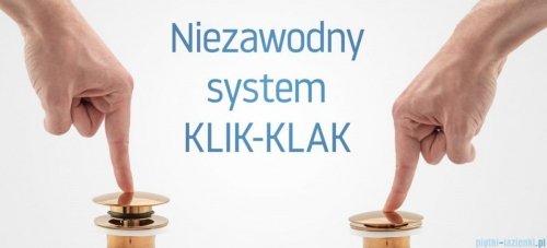 Rea korek umywalkowy klik-klak uniwersalny Biały mat REA-A2361