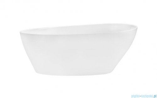 Besco Goya XS 142x62cm wanna wolnostojąca + syfon klik-klak biały czyszczony od góry #WMD-140-GKW