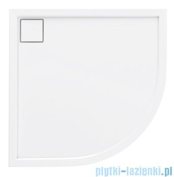Schedpol Omega brodzik półokrągły z klapką odpływu 90x90x5,5cm R55 3.0455