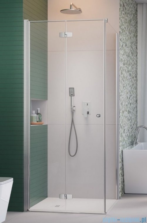 Radaway Fuenta Kdj B kabina 100x110cm lewa chrom połysk szkło przejrzyste 1384083-01-01L/1384053-01-01