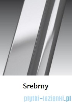 Novellini Drzwi prysznicowe przesuwne LUNES P 90 cm szkło przejrzyste profil srebrny LUNESP90-1B