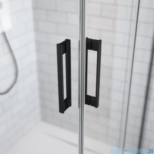Radaway Idea Black Kdd kabina 75x120cm czarny mat/szkło przejrzyste 387066-54-01L/387064-54-01R