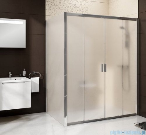 Ravak Blix BLDP4 drzwi prysznicowe 120cm aluminium transparent Anticalc 0YVG0C00Z1