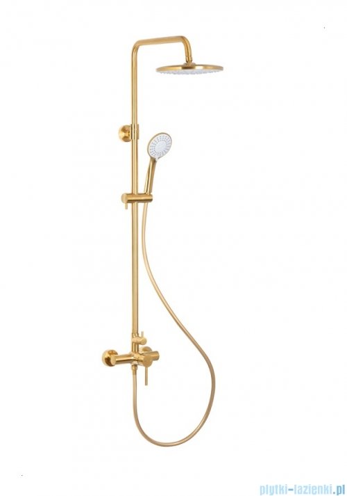 KFA MOZA BRUSHED GOLD deszczownia z baterią natryskową złoty szczotkowany 5036-910-31