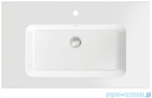 Massi Eno umywalka wpuszczana w blat 120x50 cm biały mat MSUK-E1205
