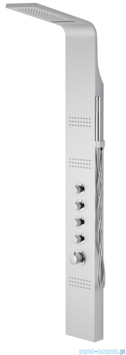 Corsan Kaskada panel prysznicowy z termostatem srebrny A-014ATSREBRNY