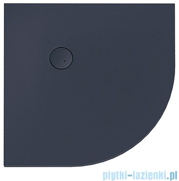 Sanplast Open Structure Mineral BP-M/OPEN STR brodzik półokrągły 90x90x1,5 cm szary łupek 645-440-0430-51-020